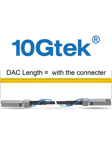 Cable DAC Twinax 10Gtek 1m para Cisco SFP-1GBASE-CU1M y más
