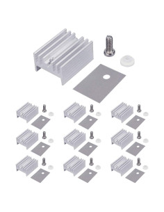 10 Disipadores de Calor Aluminio TO-220 WayinTop + Kits