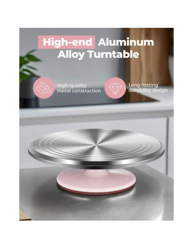 Soporte Giratorio Kootek 30 cm Antideslizante para Pasteles