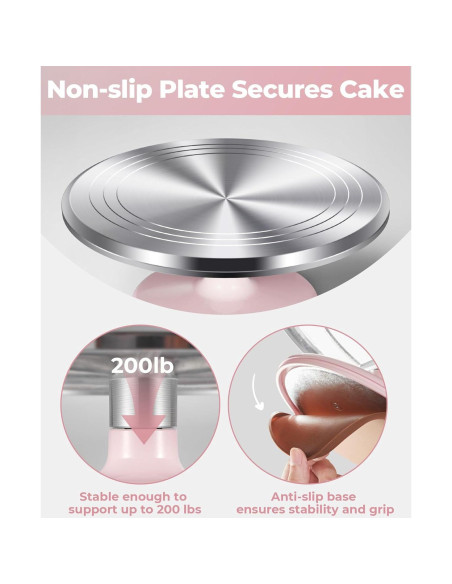 Soporte Giratorio Kootek 30 cm Antideslizante para Pasteles