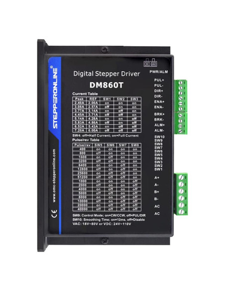Controlador de Motor Paso a Paso Leadshine DM860T 2.4-7.2A