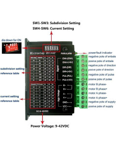 Controlador de Motor Paso a Paso TB6600 4A 9-42V - Paquete de 4 2