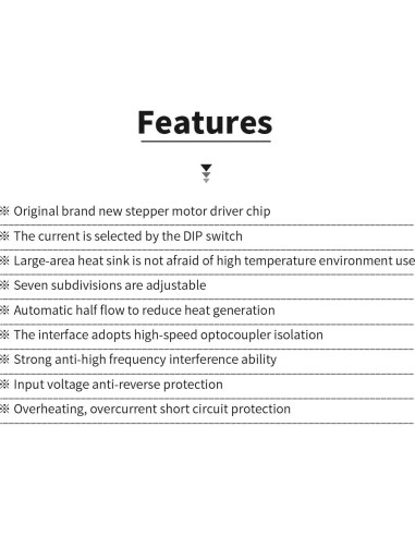 Controlador de Motor Paso a Paso TB6600 4A 9-42V - Paquete de 4
