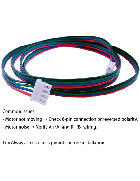 Cables de Motor Paso a Paso TIEXYE 4Pcs 1M 4Pin a 6Pin
