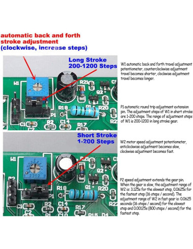 Controlador de Motor Paso a Paso Acxico LB261 5V-12V 4 Modos
