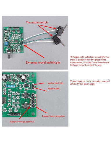 Controlador de Motor Paso a Paso Acxico LB261 5V-12V 4 Modos