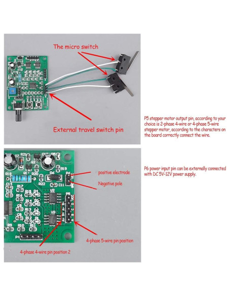 Controlador de Motor Paso a Paso Acxico LB261 5V-12V 4 Modos
