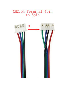 Cables de Motor Paso a Paso RLECS 1M 6 Piezas 4 Pin a 6 Pin 2