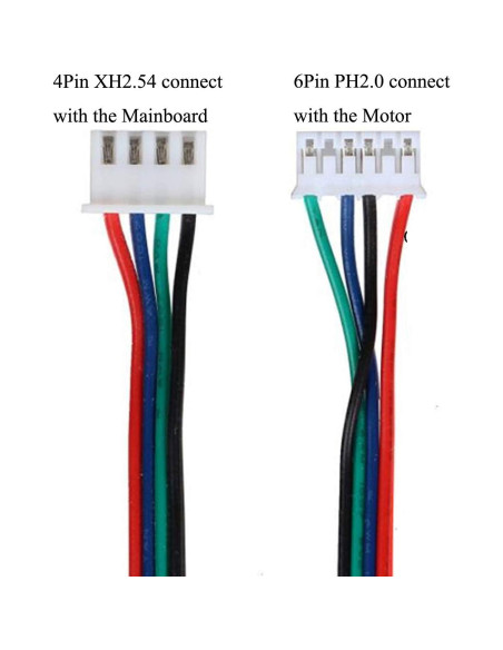 6 Cables de Motor Paso a Paso 1.5m Daier para Impresora 3D