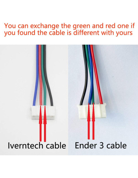 Cables de Motor Paso a Paso Iverntech 1.5M 4 a 6 Pines - 6pcs