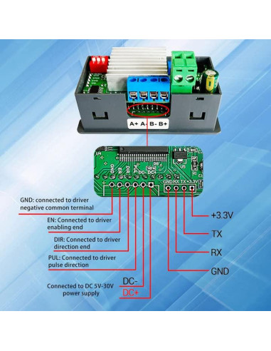Controlador y Driver de Motor Paso a Paso ZK-SMC02 4A DC 5-30V