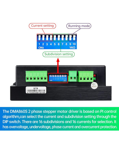 Controlador de Motor Paso a Paso CNCTOPBAOS DMA860S 2.2A-8.2A