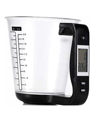 Taza de Medición Digital Kucoolou 200ml Pantalla LCD Negra