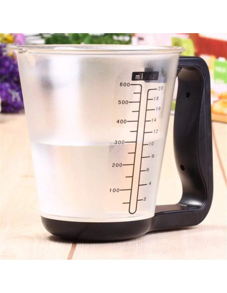Taza de Medición Digital Kucoolou 200ml Pantalla LCD Negra