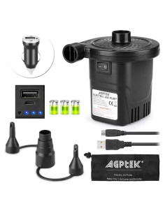 Bomba de aire recargable AGPTEK 4000mAh inflador portátil