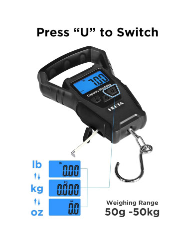 Balanza Digital Impermeable HEETA 50kg con Pantalla LCD