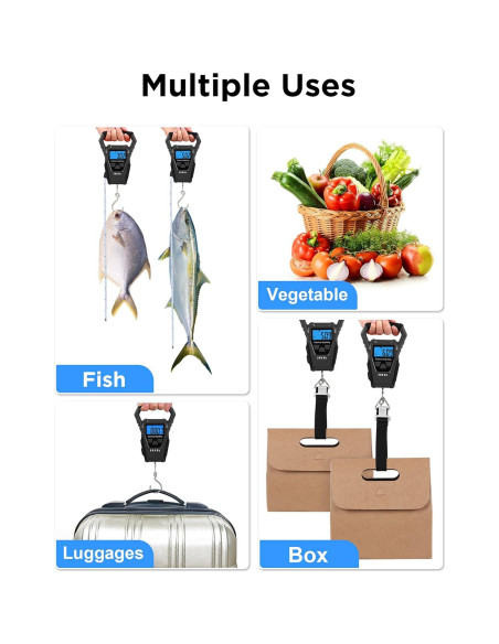 Balanza Digital Impermeable HEETA 50kg con Pantalla LCD