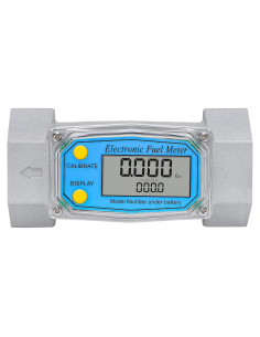 Medidor de Flujo Turbina CGOLDENWALL 1.5" Digital LCD 37.85-278.84 LPM