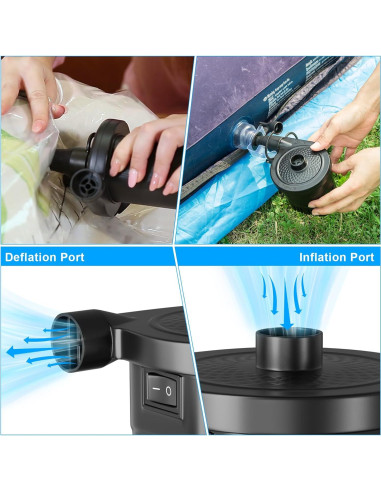 Bomba de aire recargable AGPTEK 4000mAh inflador portátil