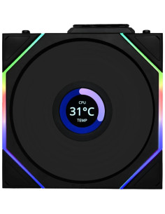 Ventilador Inalámbrico Lian Li UNI Fan TL LCD 120mm Negro 2