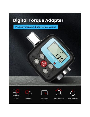 Adaptador de Llave de Torque Digital GOYOJO 0.9-30Nm LCD