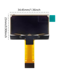 Pantalla OLED 1.3" JESSINIE 128x64 I2C SPI para Proyectos DIY 2