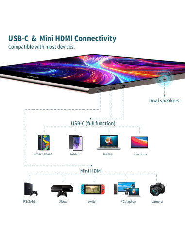 Monitor Portátil INNOCN 15.6" OLED Táctil 4K USB-C