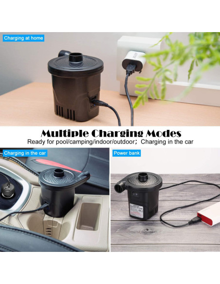 Bomba de aire recargable AGPTEK 4000mAh inflador portátil