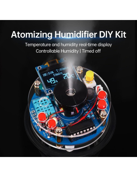 Kit de Soldadura Humidificador DIY TKXEC con Pantalla OLED Kit de Soldadura Humidificador DIY TKXEC con Pantalla OLED