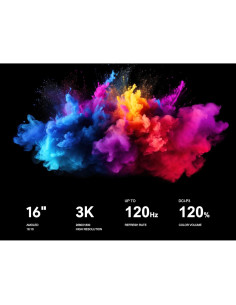 Monitor Portátil OLED MAGEX 16" 3K 2880x1800 120Hz USB-C 2