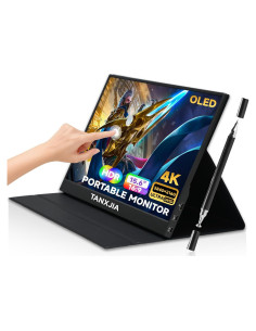 Monitor Portátil OLED TANXJIA 15.6" 4K Táctil 100% AdobeRGB