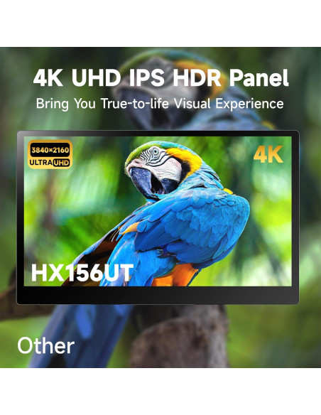 Monitor Portátil OLED TANXJIA 15.6" 4K Táctil 100% AdobeRGB