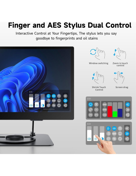 Monitor Portátil OLED TANXJIA 15.6" 4K Táctil 100% AdobeRGB