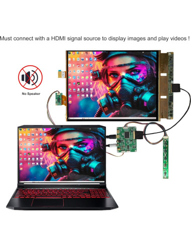 Pantalla Flexible OLED 13.3" Wisecoco 2K Táctil Capacitiva