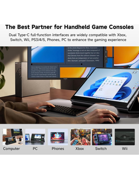 Monitor Portátil OLED TANXJIA 15.6" 4K Táctil 100% AdobeRGB