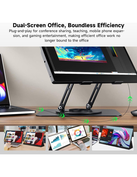 Monitor Portátil OLED TANXJIA 15.6" 4K Táctil 100% AdobeRGB