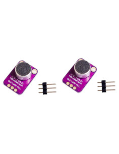 Amplificador de Micrófono Electret NOYITO MAX4466 - Ganancia Ajustable (Paquete de 2)