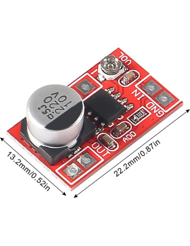 Amplificador Microfono Electret Alinan 5V-12V 750mW Ajustable