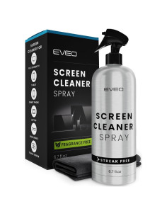 Kit Limpiador de Pantallas EVEO - Spray 305ml + Paño Microfibra