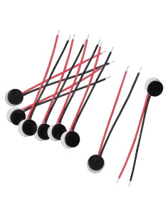 Micrófono de Condensador Electret uxcell 10 Pcs 6x3.5mm 3.5mm Jack