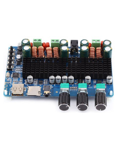 Amplificador Digital 2.1 Canales Hilitand 100W Bluetooth USB