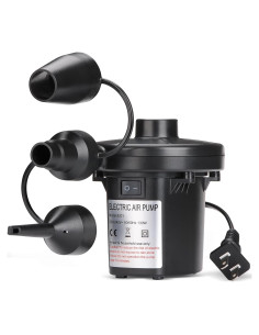 Bomba de Aire Eléctrica InflateBeasts 130W 3 Boquillas