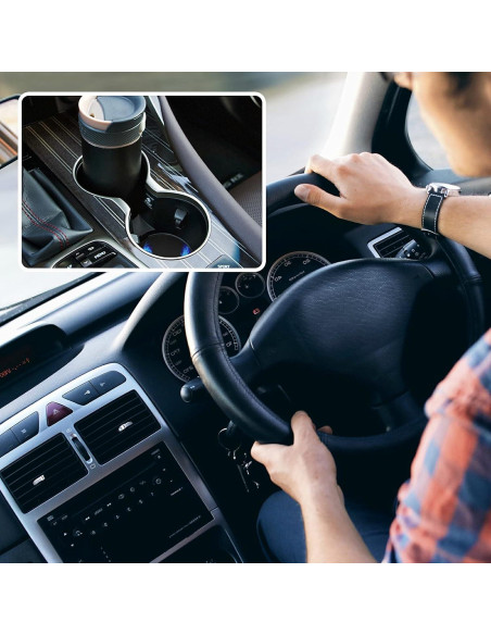 Coaster de Coche AUUXVA 2 Piezas Cerámico Absorbente 6.5cm