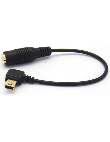 Cable Adaptador de Micrófono GuangMaoBo Mini USB a 3.5mm para GoPro HERO3/3+/4