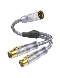 Divisor XLR 1 Macho a 2 Hembras SOUNDFAM 1.5M Profesional