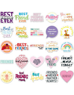 Pegatinas de Amistad Famnaer 50pcs Vinilo Resistentes al Agua 2