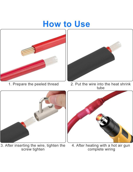 Conectores de Empalme de Cable 0 Gauge Linkstyle - 4 Piezas