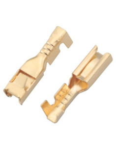 Conector de cable hembra 2.8mm con resorte latón 100pcs