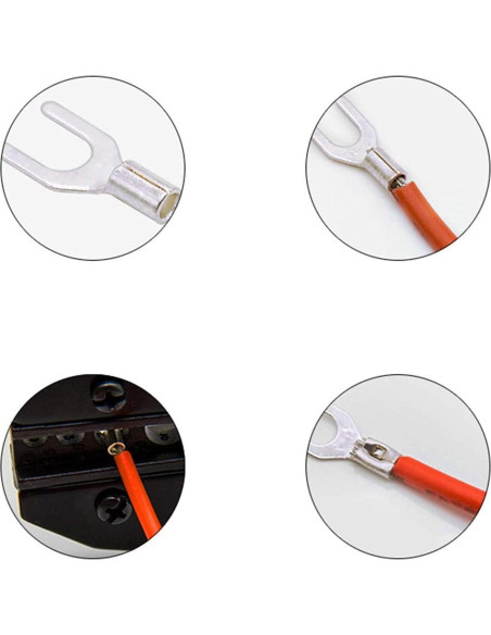 100 Terminales de Espada Desnudos Carkio SNB3.5-4 Cobre 37A