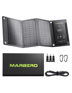 Panel Solar Plegable MARBERO 21W Cargador USB Impermeable